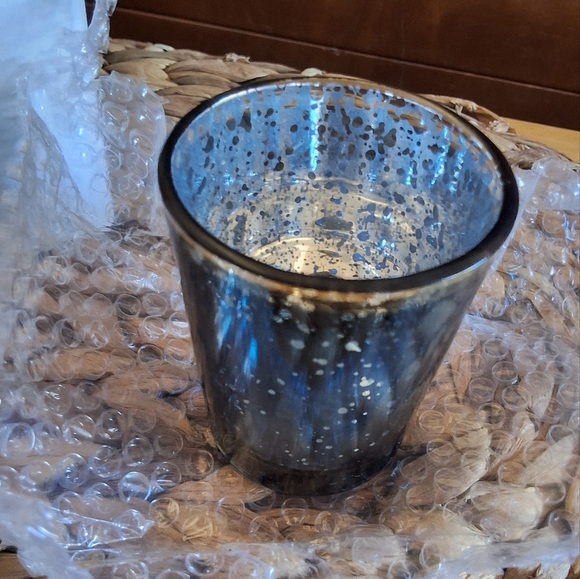 BNIB KATE ASPEN Set Of 4 Elegant Blue and Gold Candle Holder - Picture 5 of 11